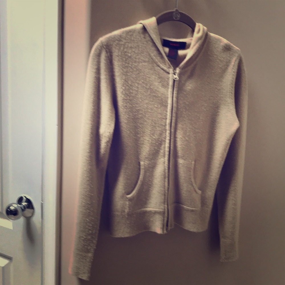 Tan zip sweater